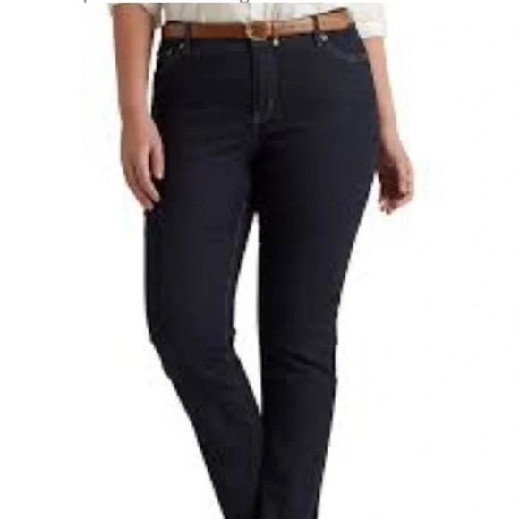 Lauren Ralph Lauren Classic Straight Dark Wash Jeans Size 10 - Picture 1 of 12